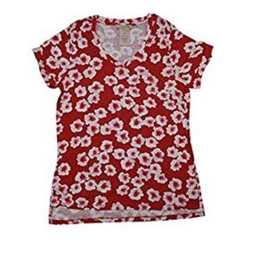 Philosophy Red Ditsy Floral Tee T-Shirt Medium
